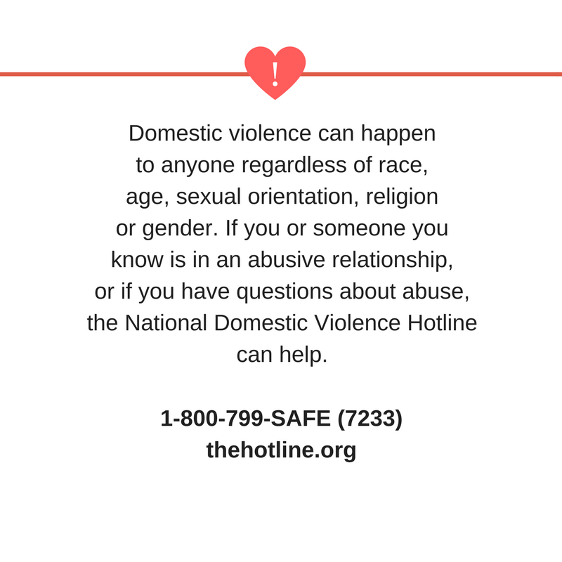 National Domestic Violence Hotline note
