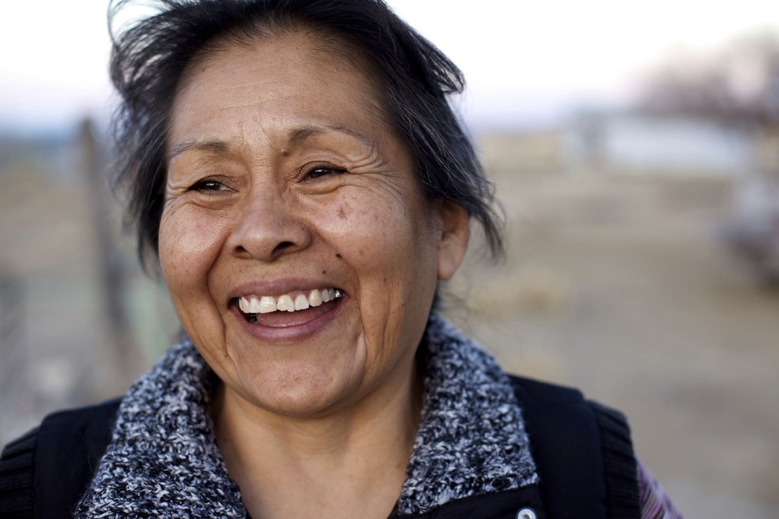 Native American Woman smiling