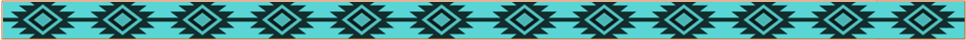 Written Tribal Notification Letters Bar Turquoise bar divider